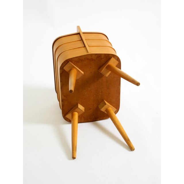 Mid-Century Modern Teak Sewing Box with Hinged Compartments, 1950s For Sale - Image 18 of 18
