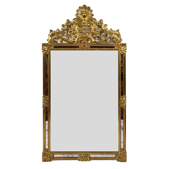 1980s Vintage Italian Wall Mirror, 1980s For Sale - Image 5 of 5
