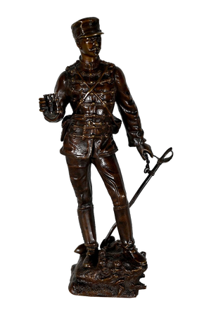 Charles Anfrie, On the Breach, Late 1800s, Bronze