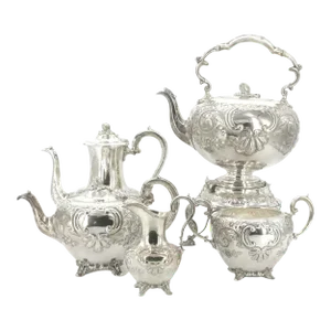 19th Century English Tableware Tea/Coffee Service, 5 Pieces