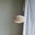 Japanese Pendant Light in Rattan and Natural Linen For Sale - Image 5 of 18