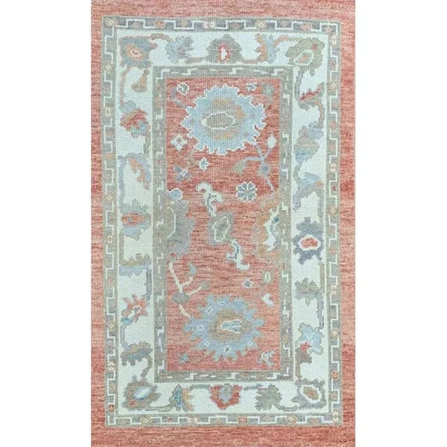 Handwoven Turkish Oushak Area Rug 2’10” X 4’8″ - For Sale - Image 9 of 9