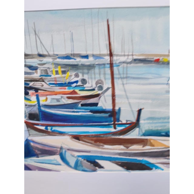 Michel Roubille, L'Île d'Yeu, 1987, Watercolor For Sale - Image 3 of 6