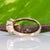 Purple Spinel Ring With Earth-Mined Diamond Accents: Solid 14k Gold, Round 4mm, Size 6.75 For Sale - Image 9 of 9