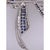 18 Karat White Gold Sapphire and Diamond Bow Pin 1.10 TDW For Sale - Image 4 of 12