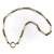 Modern Vintage Victorian Inspired 14k Gold Fancy Link Chain For Sale - Image 3 of 5