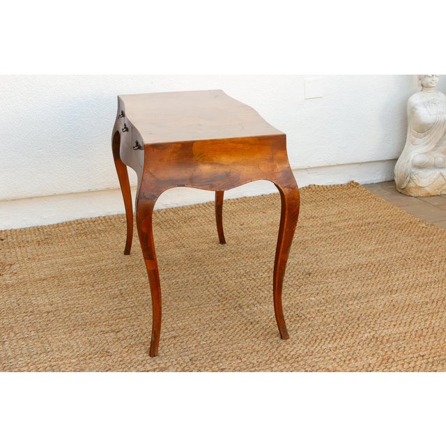 Mid-Century 20th Italian Walnut Marquetry Writing Table For Sale - Image 10 of 12