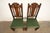 1920s Berkey & Gay Antique English Jacobean Carved Walnut Side Chairs or Dining Chairs, Pair For Sale - Image 5 of 16