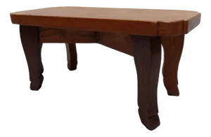 Vintage Dutch Low Oak Table, 1950s
