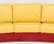 Postmodern Rolf Benz Curved Two-Tone Suede and Leather Upholstered Sofa For Sale - Image 3 of 9