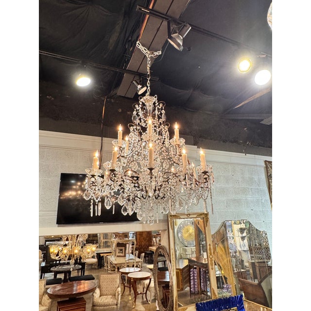 The Antique French Crystal Chandeliers are elegant lighting fixtures perfect adding a true touch of elegance. The...