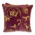 Pair of Stenciled Velvet Pillows by Nomi Textiles, Baroque Style, Usa For Sale