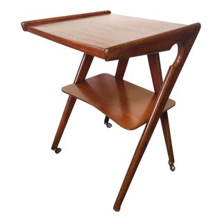 Vintage TV Stand on Wheels by De Baggis, 1950s For Sale