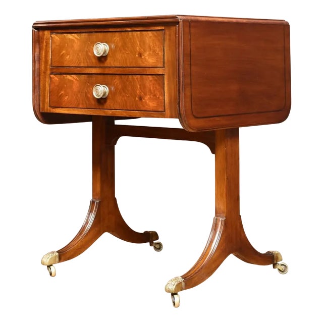 Regency Mahogany Sofa Table For Sale