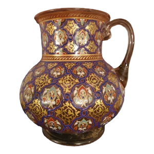Antique Museum Art Glass Jug Philippe-Joseph Brocard