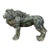 Bronze Lion Sculpture – 3.1" Verdigris Patina Animal Figure For Sale