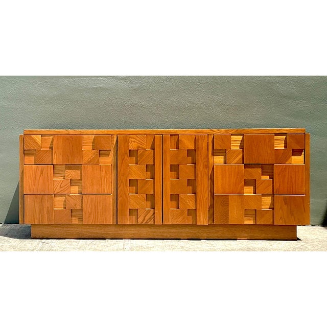 Vintage Lane Brutalist “Staccato” Mosaic Dresser For Sale - Image 12 of 15