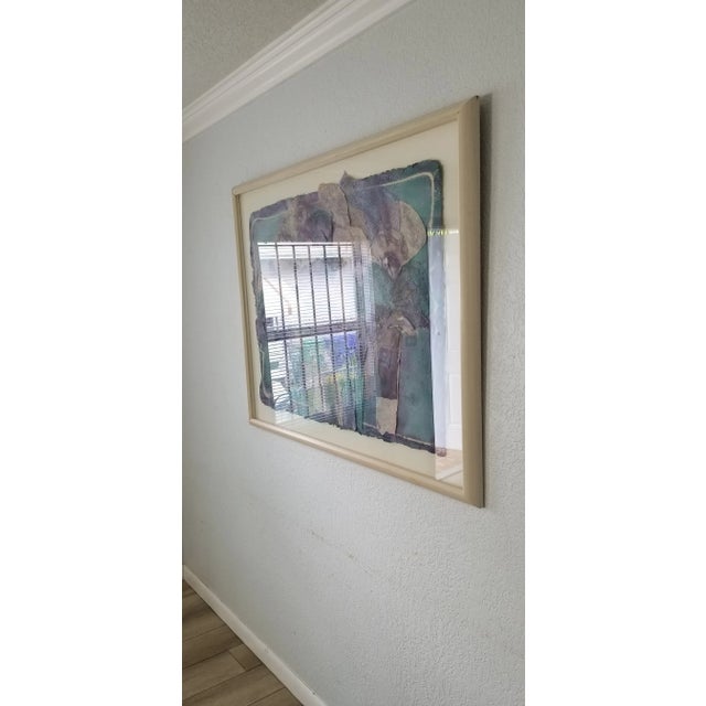 Susan Wemar Mixed Media Collage Abstract Painting For Sale - Image 4 of 13