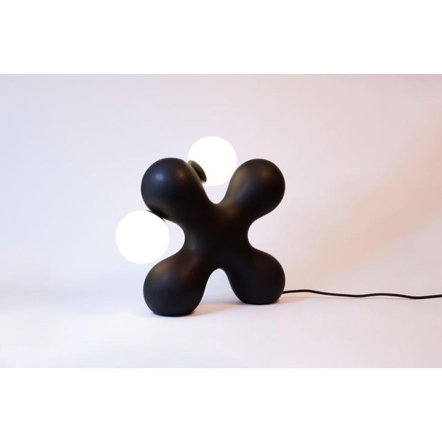 Tabono Table Lamp and Vase Set in Ceramic by Soheila Mahmoodi, Set of 2 For Sale - Image 13 of 18
