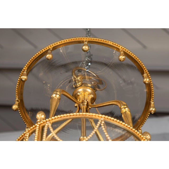 Metal Fine, Gilded, French Lantern For Sale - Image 7 of 8