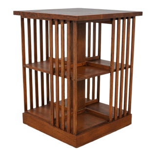 Stickley Mission Oak Arts & Crafts Revolving Bookcase For Sale