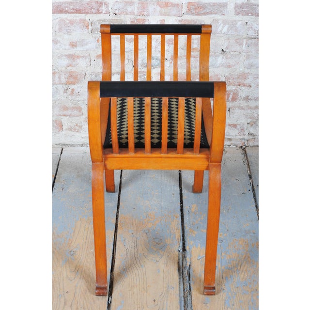 Art Deco Stool in Beech, France, 1920s For Sale - Image 9 of 13