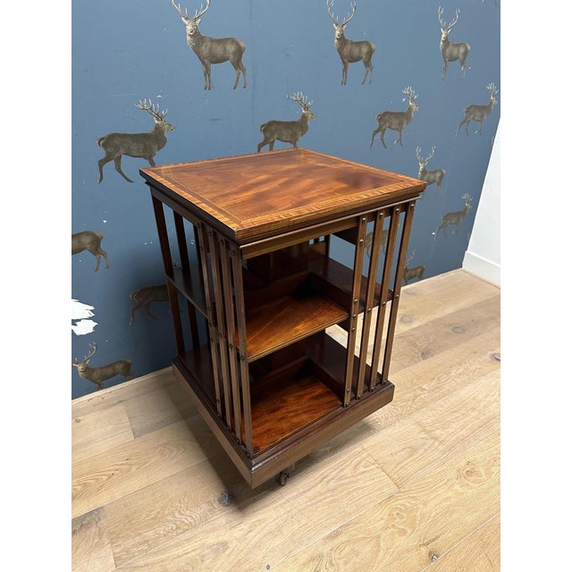Antique Revolving Bookcase, 1890s For Sale - Image 9 of 12