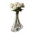 Handblown Crystal Gobi Stone Vase – Organic Modern Sculptural Art Piece For Sale