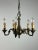 5-Light Bronze Chandelier, Italy, 1960s For Sale - Image 9 of 11