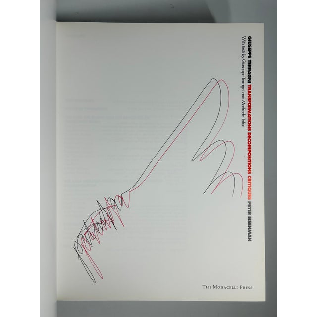 2000s Illustrated Quarto, Peter Eisenman's Giuseppe Terragni: Transformations, Decompositions, Critiques, Signed - 1 Book For Sale - Image 4 of 15