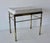 George Koch Style Faux Bamboo Brass Rectangular Padded White Vinyl Seat Vanity Stool Bench Vintage Hollywood Regency For Sale - Image 15 of 17
