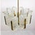 Mid-Century Modern Murano Glass Leaf and Brass 8-Light Chandelier by Carl Fagerlund for JBS For Sale - Image 3 of 13