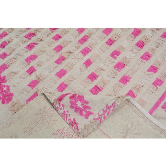 Moroccan Hand Knotted Beni Ourain Rug With Natural Color Organic Wool and Soft Texture,7'8"x10'3 " For Sale In New York - Image 6 of 7