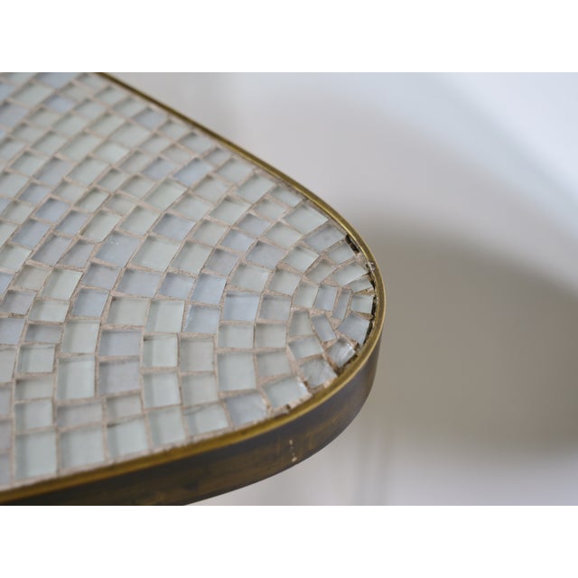 Mid-Century Freeform Kidney-Shaped Mosaic Table with Hairpin Legs by Berthold Müller Oerlinghausen, 1950s For Sale - Image 10 of 18