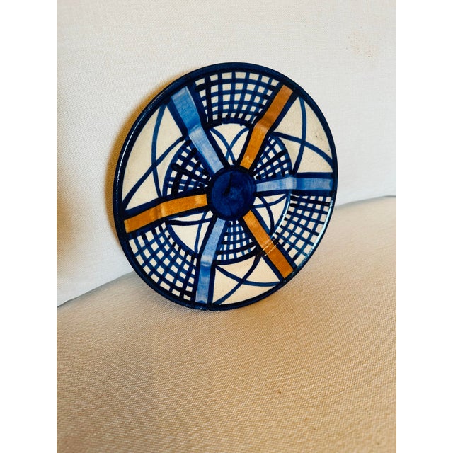 Midcentury Modern Studio Pottery Plate For Sale In Charleston - Image 6 of 9