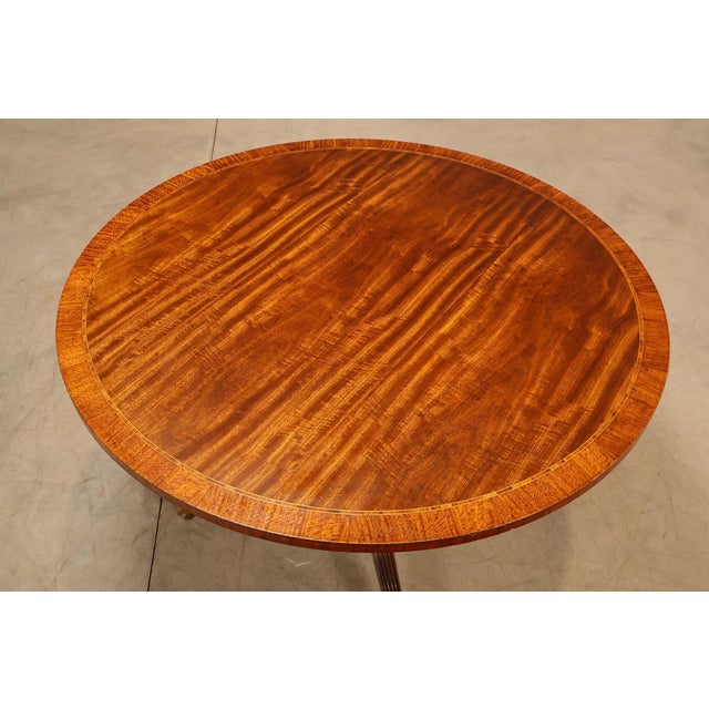 Traditional Baker Furniture 'Collectors Edition' Round Mahogany Pedestal Dining Table For Sale - Image 3 of 18