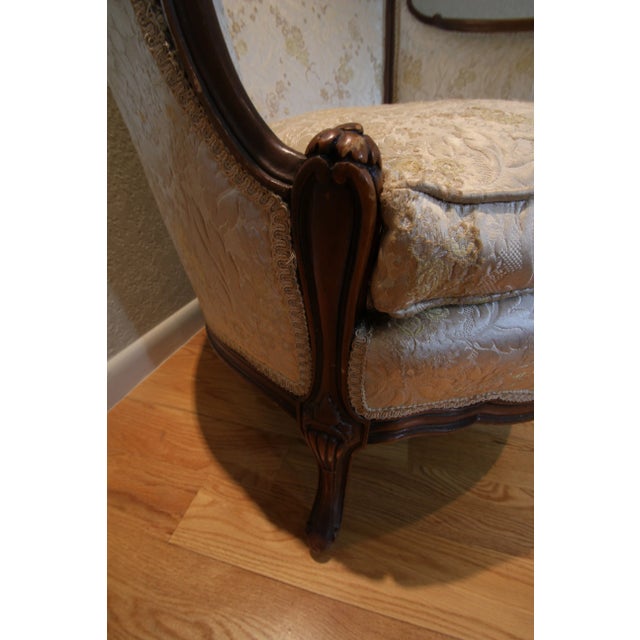 Wood Early 20th Century Bergere Armchair For Sale - Image 7 of 10