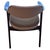 Mid 20th Century Mid-Century Dark Oak Accent Armchairs W/ Beige Seat by Paoli Furniture, Set of 3 For Sale - Image 5 of 8