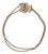 0.12ctw Sapphire Slide Charm Bracelet 14k Gold 6.5" Cable Chain Richard Glatter For Sale