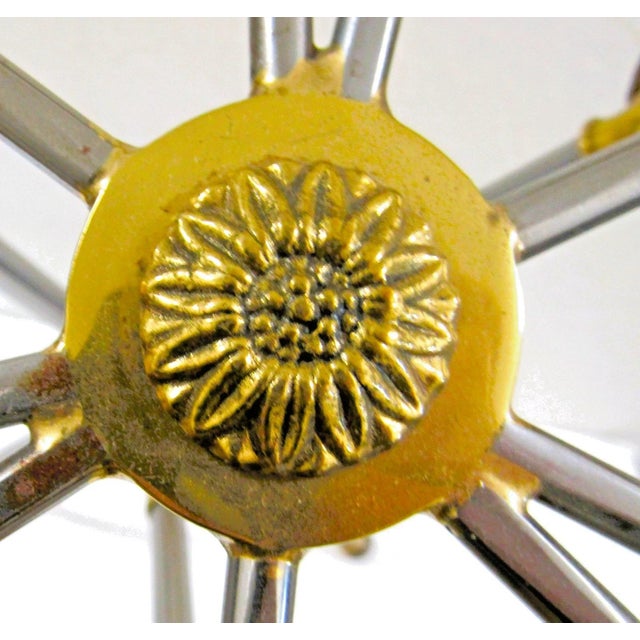 Italian Neoclassical Tripod Drinks Table Nickel and Brass 20th Century For Sale - Image 11 of 18