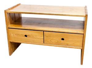Elm Low Coffee Table with Drawer from Maison Regain, 1960s