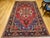 Vintage Persian Heriz Serapi Rug, Hand-Knotted Wool, Geometric Pattern, Red & Navy, 6x9 For Sale - Image 10 of 18