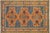 Rustic Balochi Blue/Beige Wool Rug - 3'11''x6'0'' For Sale - Image 10 of 10