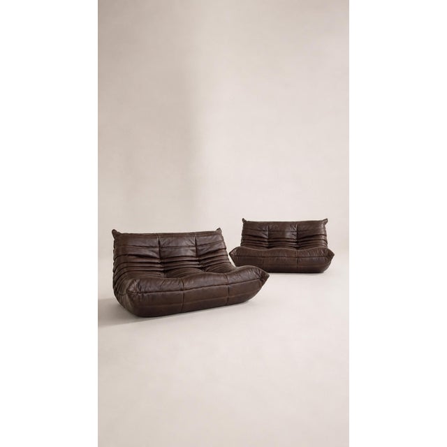Togo Sofas in Leather from Ligne Roset, 2023, Set of 2 For Sale - Image 10 of 10