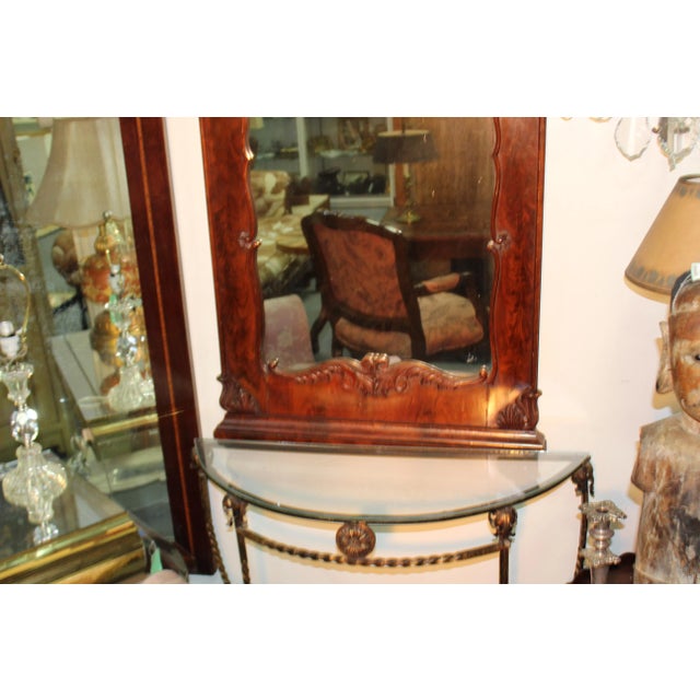 Brown 19th Century Antique English Mirror For Sale - Image 8 of 9