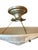 Art Nouveau Mid 20th Century French Art Glass Ceiling Light For Sale - Image 3 of 3