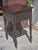 Red Antique 1840s Sheraton Work Table Lamp Table Nightstand For Sale - Image 8 of 9