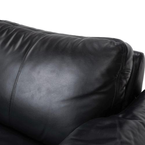 Modern Black Leather Conseta Two-Seater Sofa from Cor For Sale - Image 3 of 10