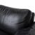 Modern Black Leather Conseta Two-Seater Sofa from Cor For Sale - Image 3 of 10