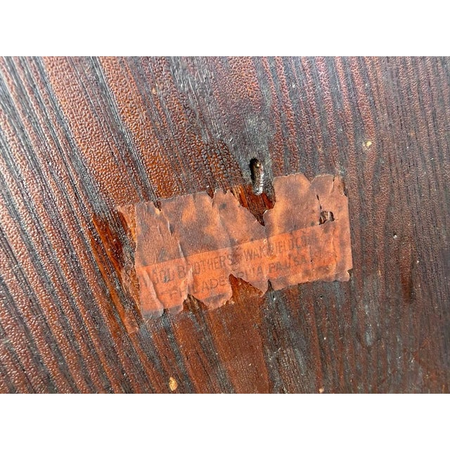 Early 20th Century Pair of Heywood Brothers & Wakefield Co. — Philadelphia, Pa Barrel Oak Armchairs For Sale - Image 16 of 16